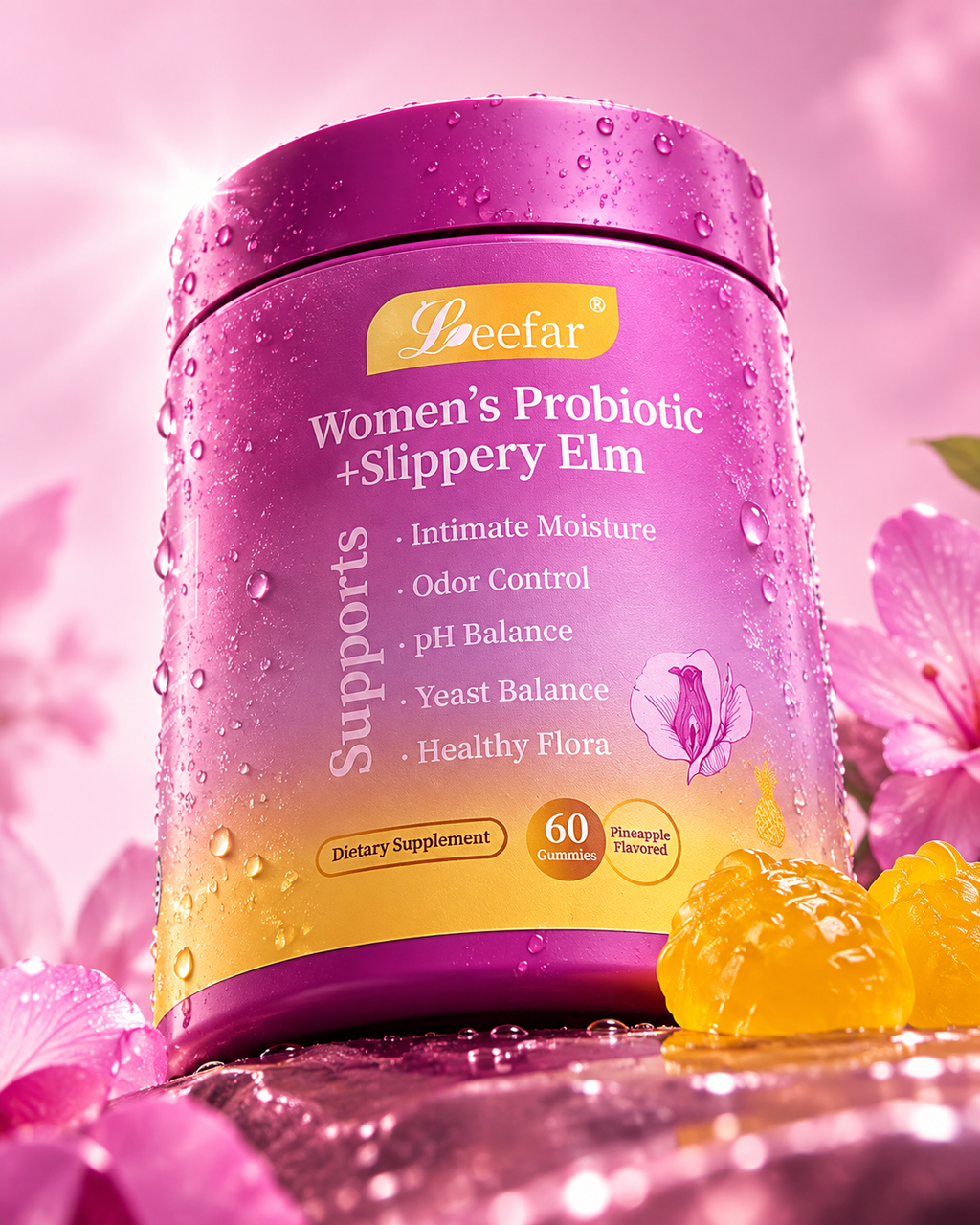 Women's Probiotic + Slippery Elm Gummies